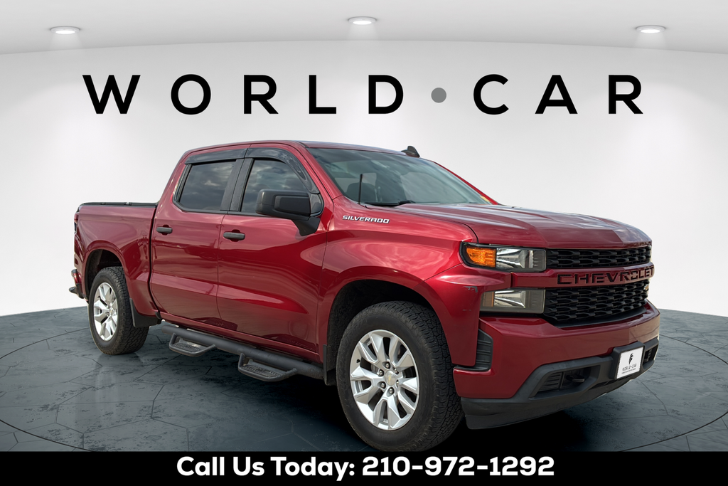 Cajun Red Tintcoat 2020 Chevrolet Silverado 1500 Custom Crew Cab RWD Pickup Truck 4X2 8-Speed Automatic