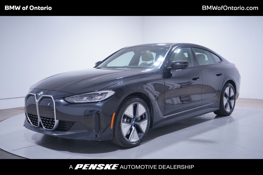 Black Sapphire Metallic 2023 BMW i4 eDrive40 Gran Coupe FWD Sedan Rear-Wheel Drive Automatic