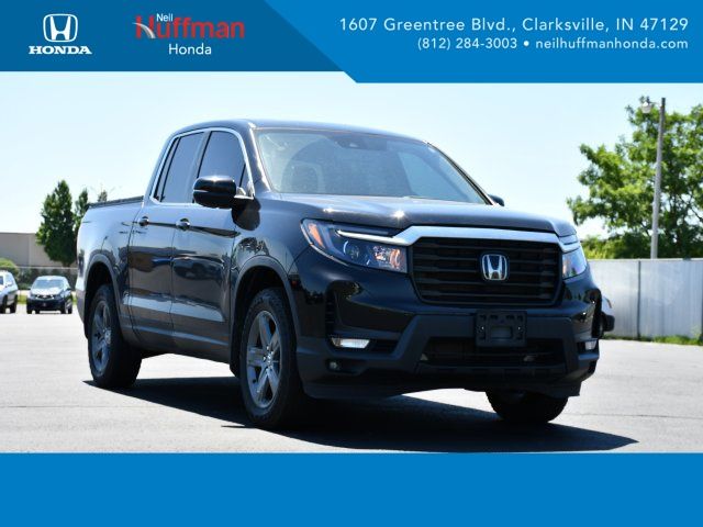 Crystal Black Pearl 2023 Honda Ridgeline RTL AWD Pickup Truck All-Wheel Drive 9-Speed Automatic