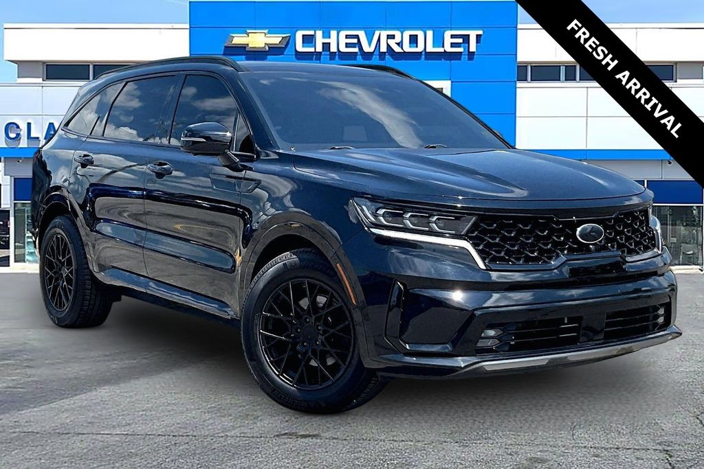 Ebony Black 2021 Kia Sorento SX Prestige FWD SUV / Crossover Front-Wheel Drive 8-Speed Dual Clutch