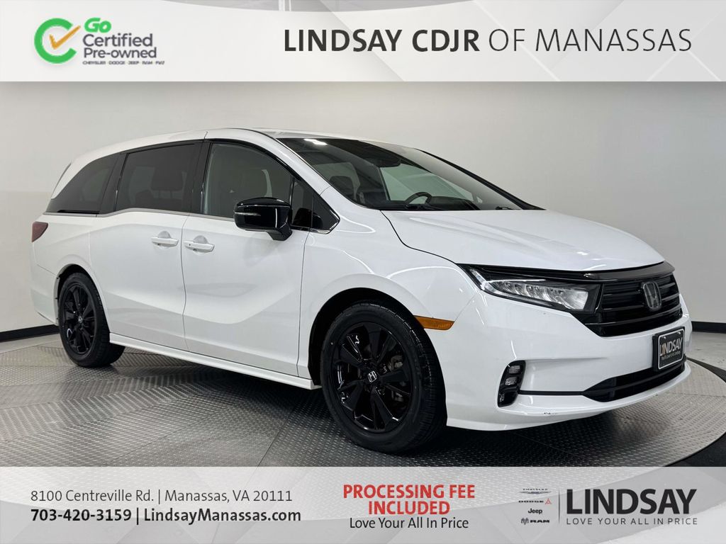 Platinum White Pearl 2023 Honda Odyssey Minivan Front-Wheel Drive Automatic