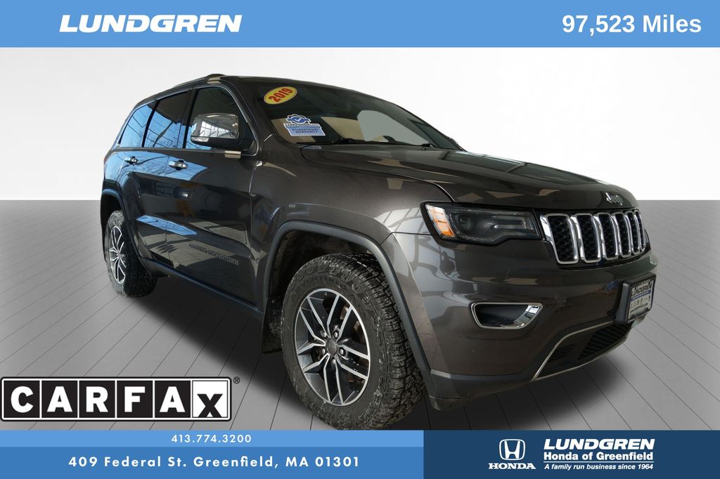 Gray (Granite Crystal Metallic Clearcoat) 2019 Jeep Grand Cherokee Limited 4WD SUV / Crossover Four-Wheel Drive 8-Speed Automatic