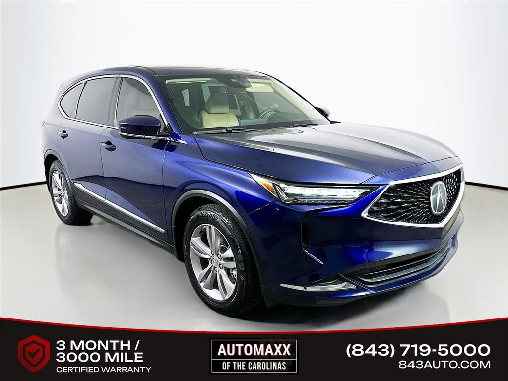 Blue 2022 Acura MDX SUV / Crossover Front-Wheel Drive Automatic