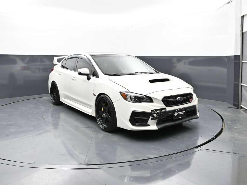 Crystal White Pearl 2020 Subaru WRX STI Limited AWD with Wing Spoiler Sedan All-Wheel Drive 6-Speed Manual