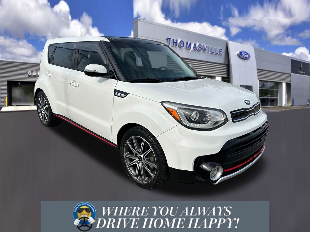Clear White 2019 Kia Soul Wagon Front-Wheel Drive 7-Speed Automatic