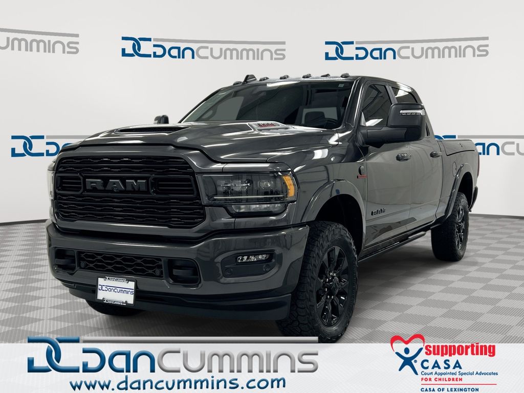 Gray (Granite Crystal Metallic Clearcoat) 2024 RAM 3500 Limited Crew Cab 4WD Pickup Truck Four-Wheel Drive 6-Speed Automatic
