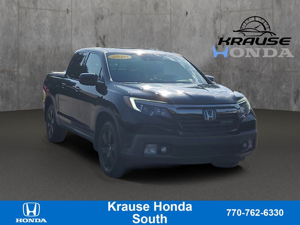Crystal Black Pearl 2019 Honda Ridgeline Pickup Truck All-Wheel Drive 6-Speed Automatic