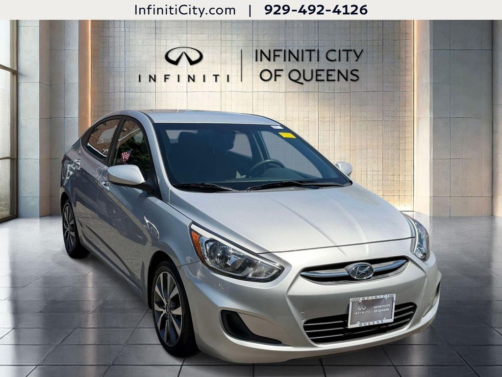 Ironman Silver Metallic 2017 Hyundai Accent Sedan Front-Wheel Drive 6-Speed Automatic