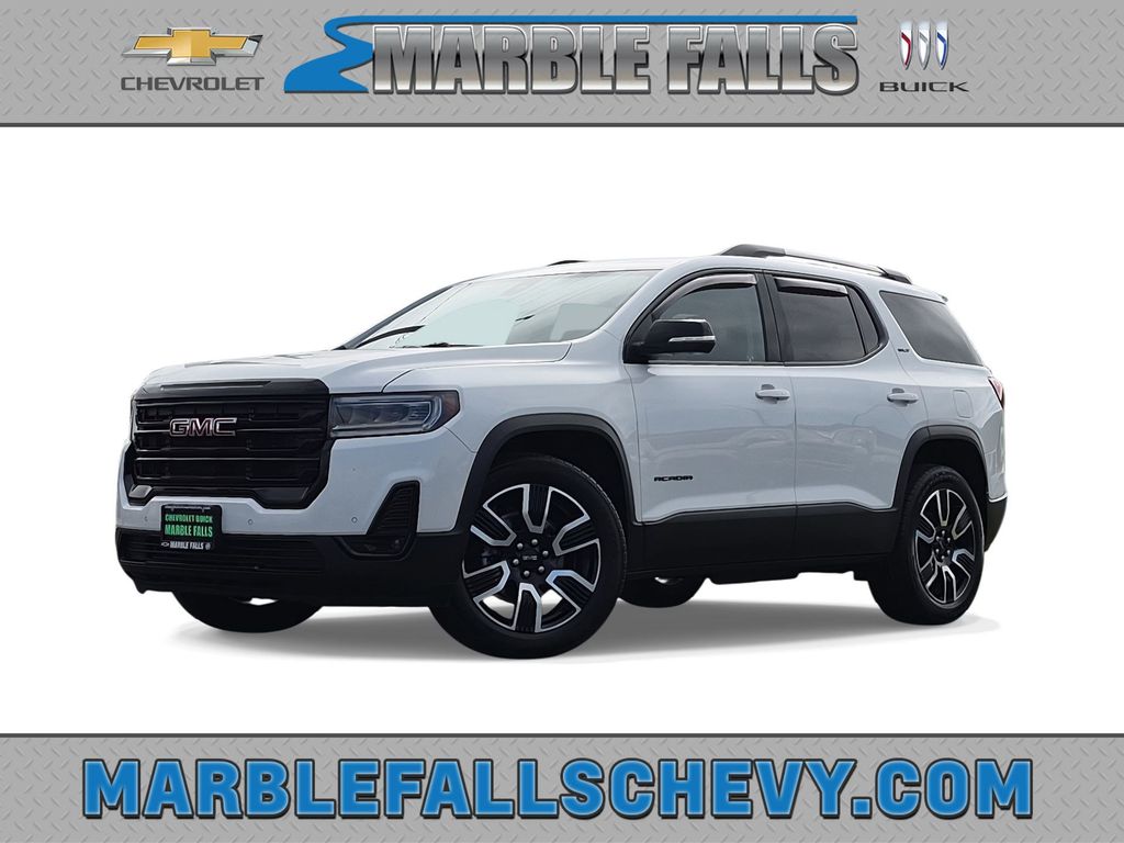 White Frost Tricoat 2021 GMC Acadia SLT FWD SUV / Crossover Front-Wheel Drive 9-Speed Automatic