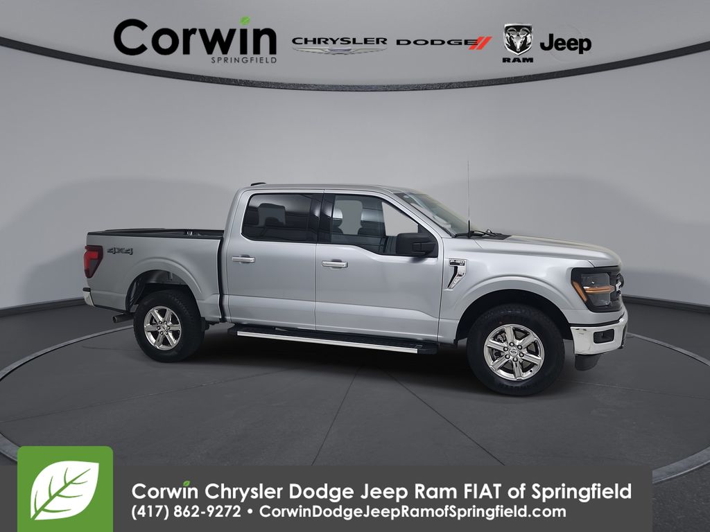 Silver Metallic 2025 Ford F-150 XLT SuperCrew 4WD Pickup Truck Four-Wheel Drive Automatic