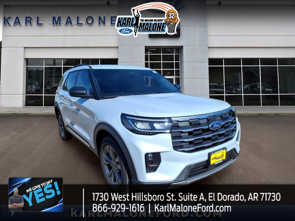 White Metallic 2025 Ford Explorer Active AWD SUV / Crossover All-Wheel Drive Automatic