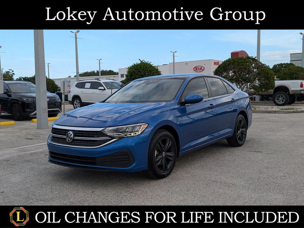Rising Blue Metallic 2024 Volkswagen Jetta Sedan Front-Wheel Drive 8-Speed Automatic