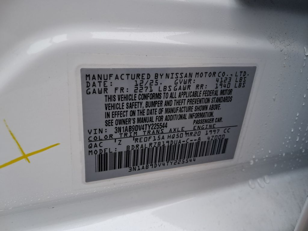 2026 Nissan Sentra SR White at Bob Ruth Ford