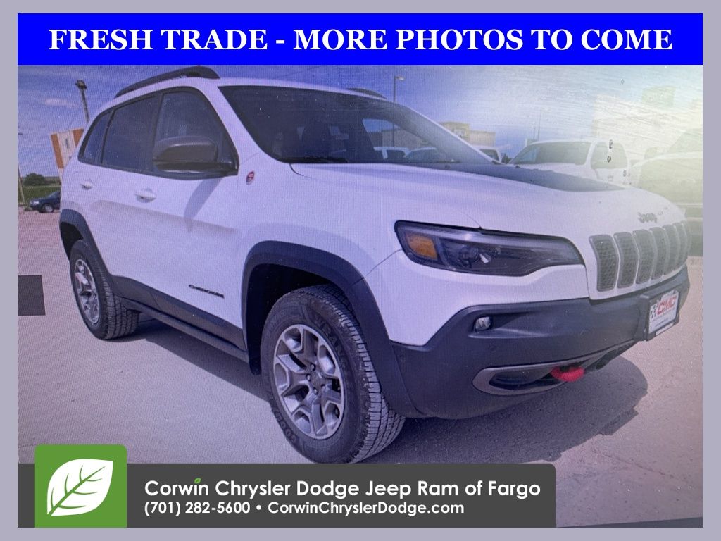 Bright White Clearcoat 2021 Jeep Cherokee Trailhawk 4WD SUV / Crossover Four-Wheel Drive 9-Speed Automatic