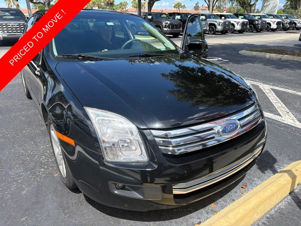 Black 2007 Ford Fusion Sedan Front-Wheel Drive 6-Speed Automatic