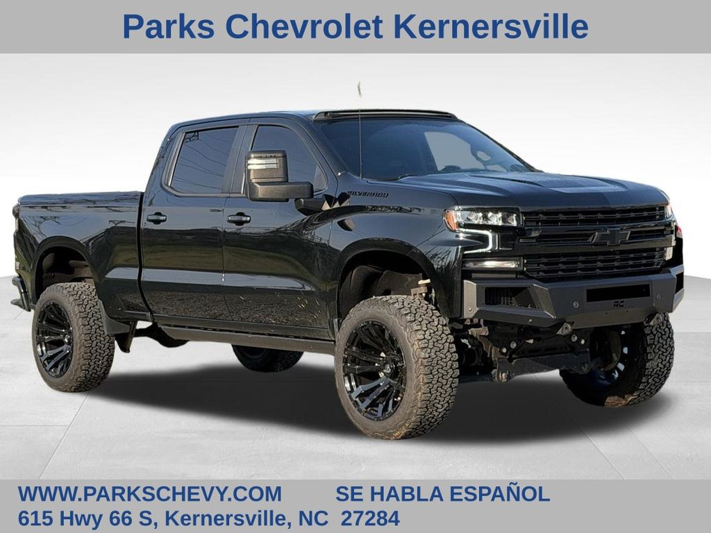 Black 2021 Chevrolet Silverado 1500 Pickup Truck Four-Wheel Drive Automatic