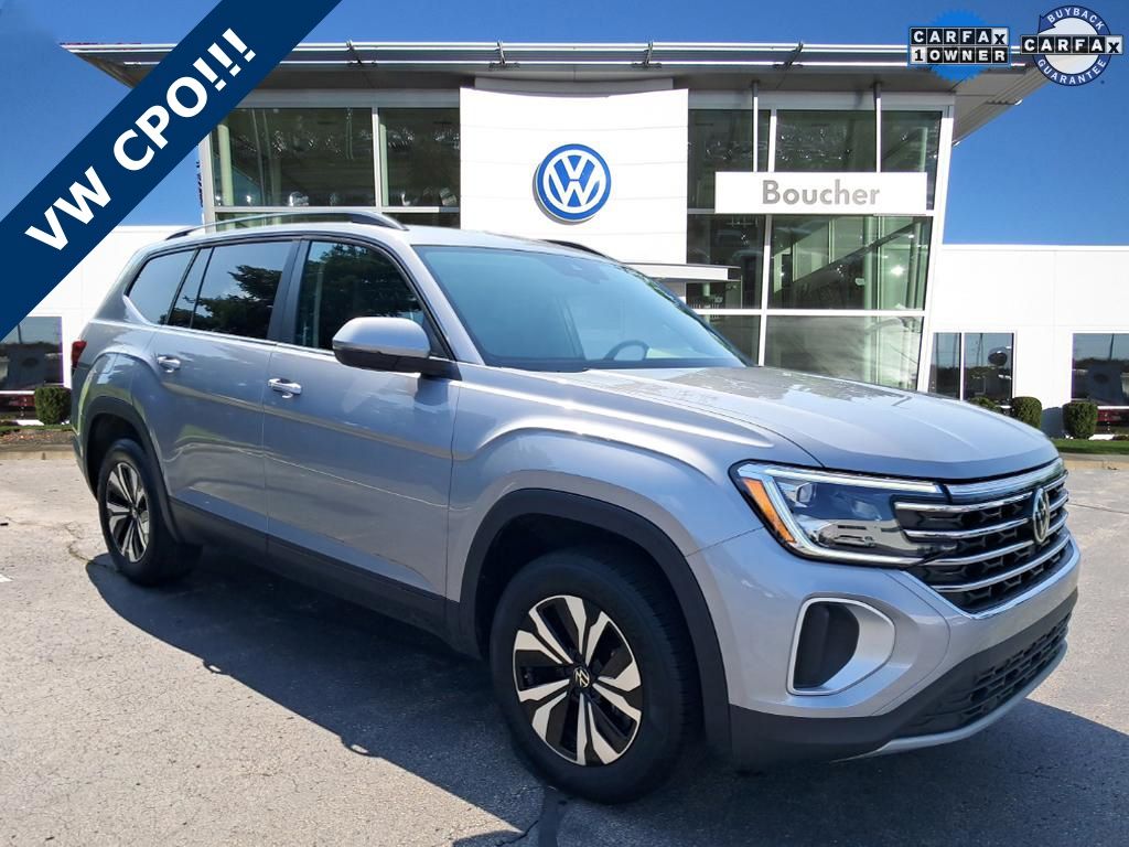 Silver Mist Metallic 2024 Volkswagen Atlas SE FWD SUV / Crossover Front-Wheel Drive 8-Speed Automatic