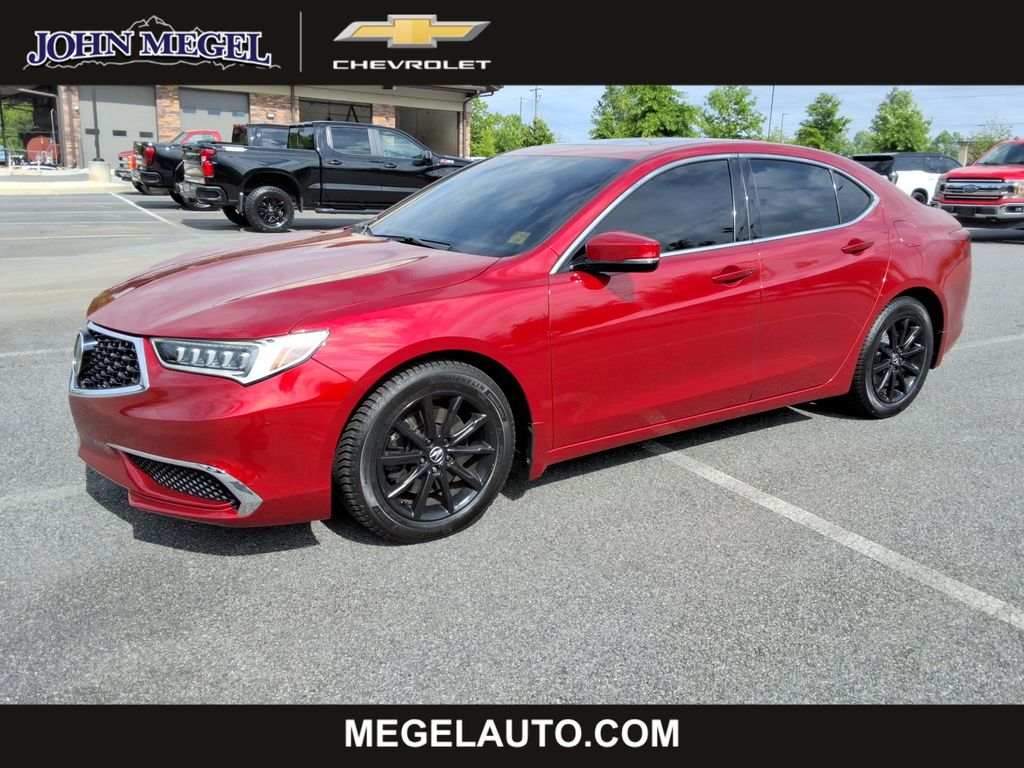Performance Red 2020 Acura TLX Sedan Front-Wheel Drive 8-Speed Dual Clutch