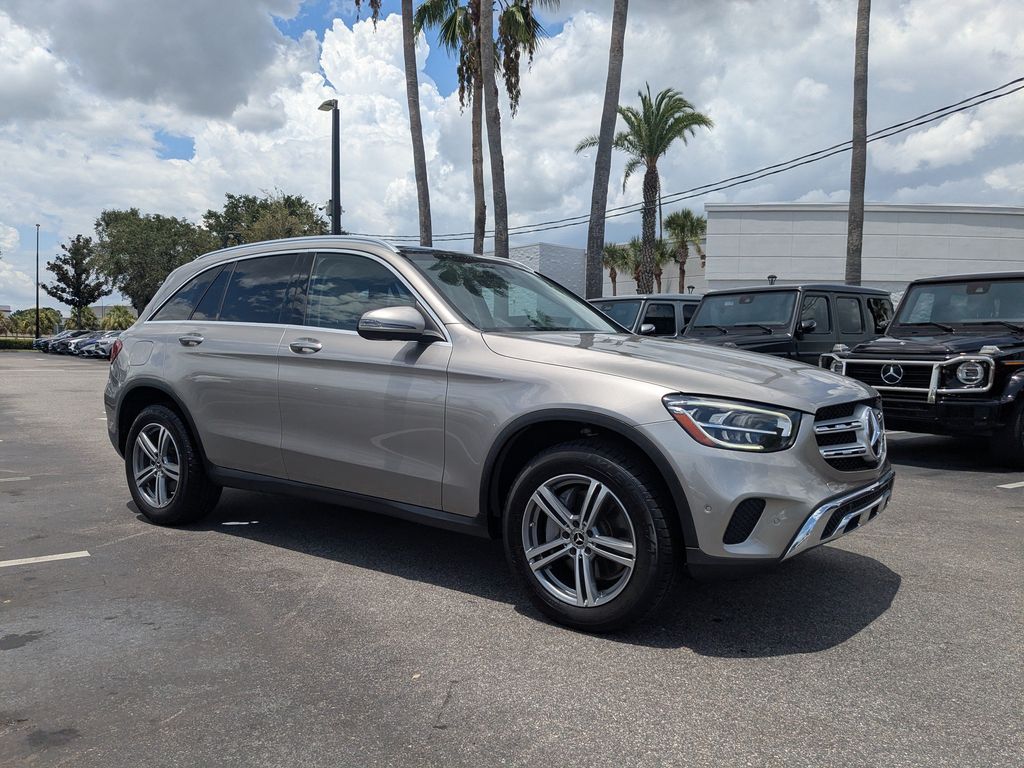 Mojave Silver Metallic 2021 Mercedes-Benz GLC SUV / Crossover Rear-Wheel Drive 9-Speed Automatic
