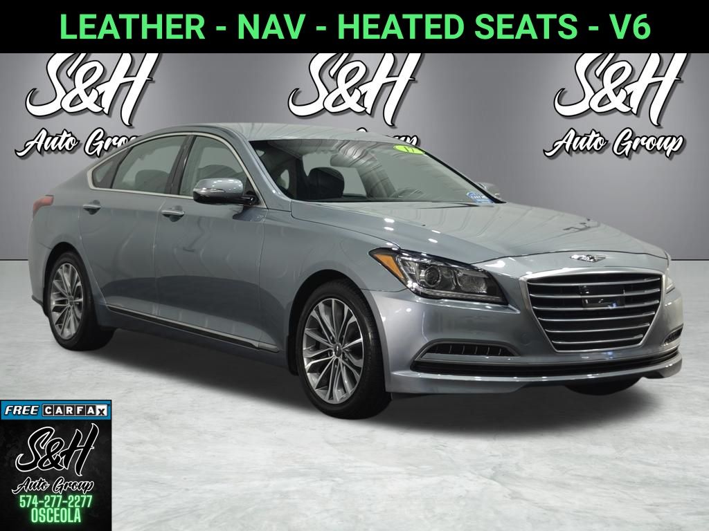 Parisian Gray Metallic 2017 Genesis G80 Sedan Rear-Wheel Drive 8-Speed Automatic