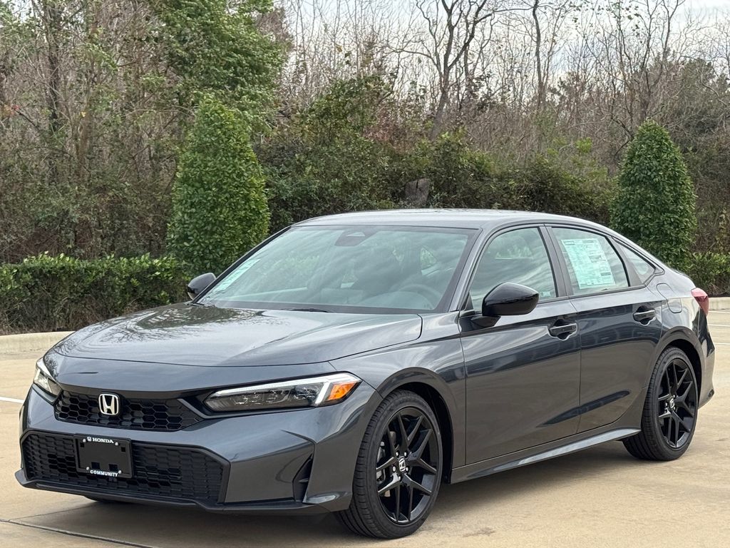 2026 Honda Civic Sport Gray at Classic Honda Galveston