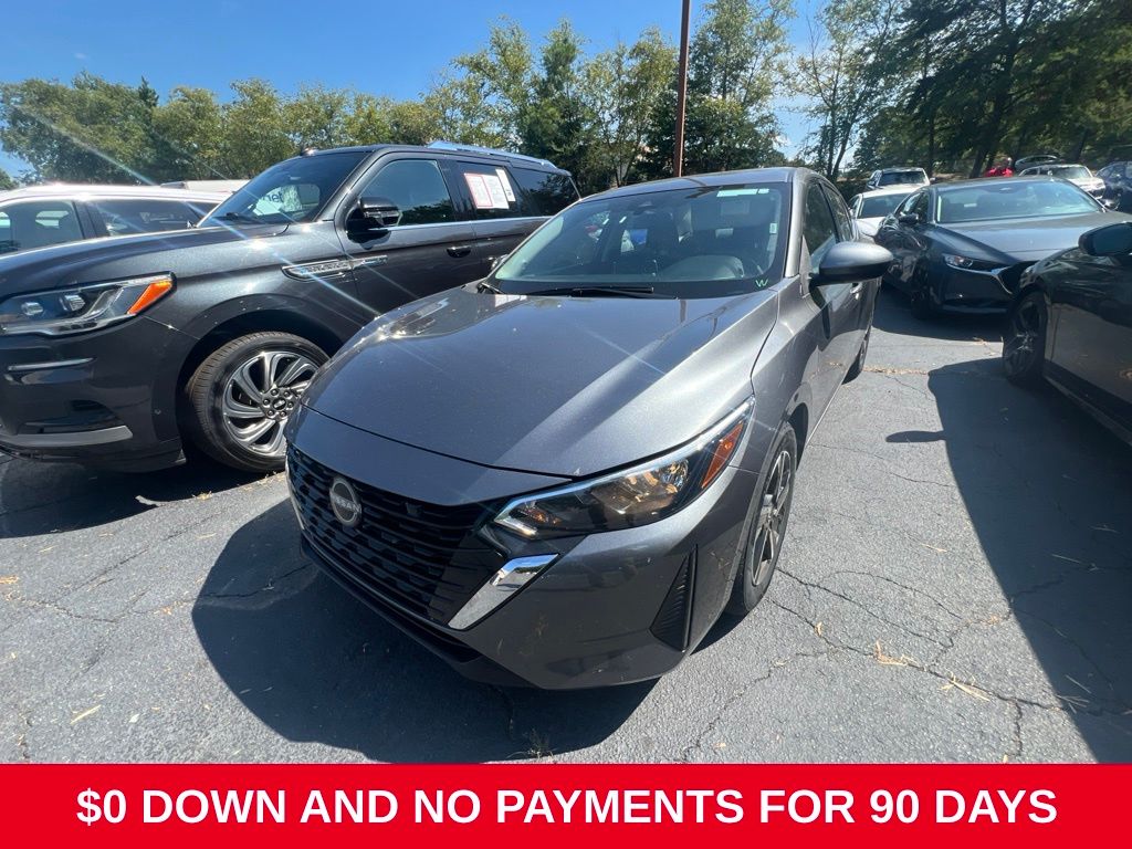 Gray (Gun Metallic) 2025 Nissan Sentra Sedan Front-Wheel Drive Continuously Variable Transmission