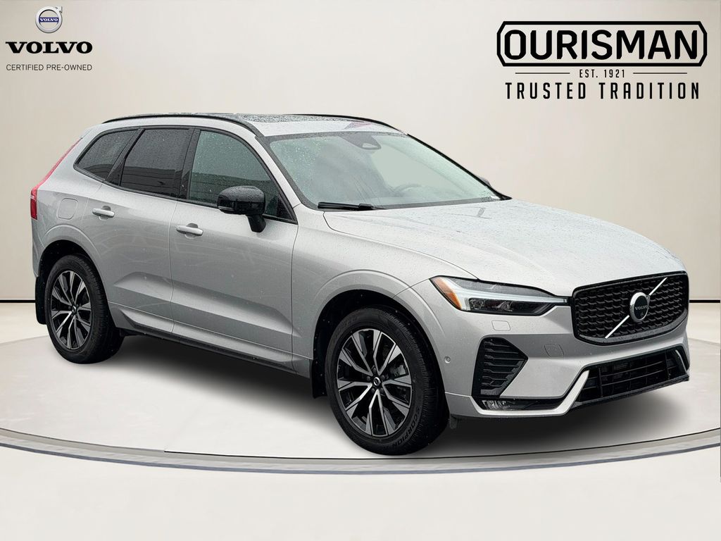 Silver Dawn Metallic 2023 Volvo XC60 B5 Plus Dark Theme AWD SUV / Crossover All-Wheel Drive Automatic
