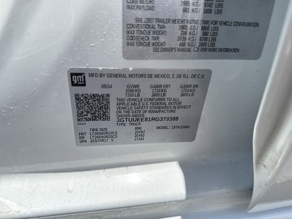 2024 GMC Sierra 1500 AT4 White at DeMontrond Gulf Freeway