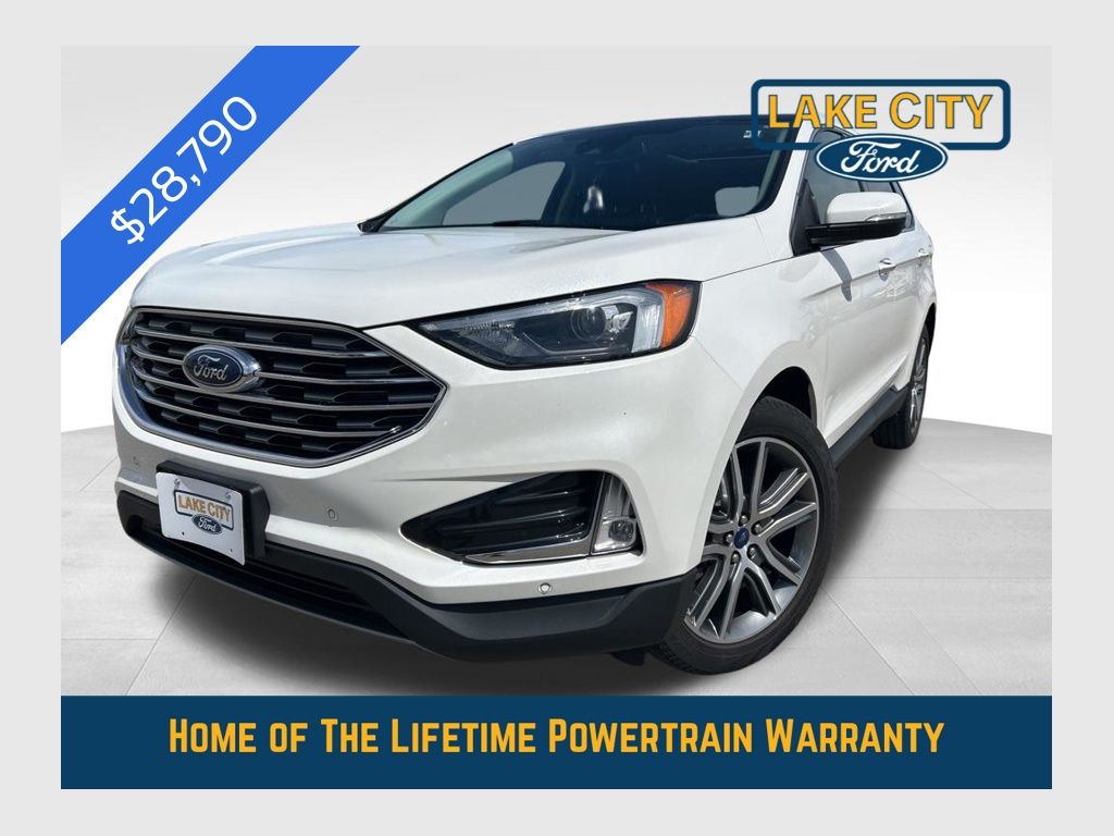 White Metallic 2022 Ford Edge SUV / Crossover All-Wheel Drive 8-Speed Automatic