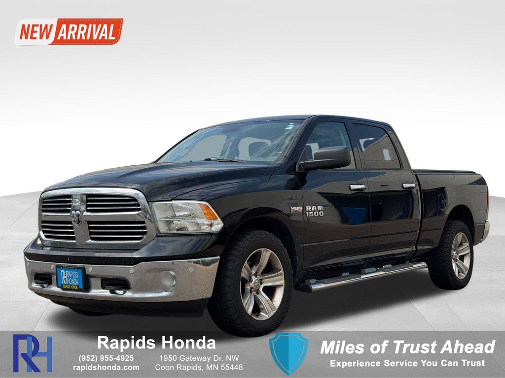 Black Clearcoat 2014 RAM 1500 Pickup Truck Four-Wheel Drive 8-Speed Automatic