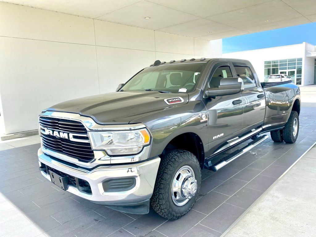 Gray (Granite Crystal Metallic Clearcoat) 2021 RAM 3500 Tradesman Crew Cab LB DRW 4WD Pickup Truck Four-Wheel Drive 6-Speed Automatic