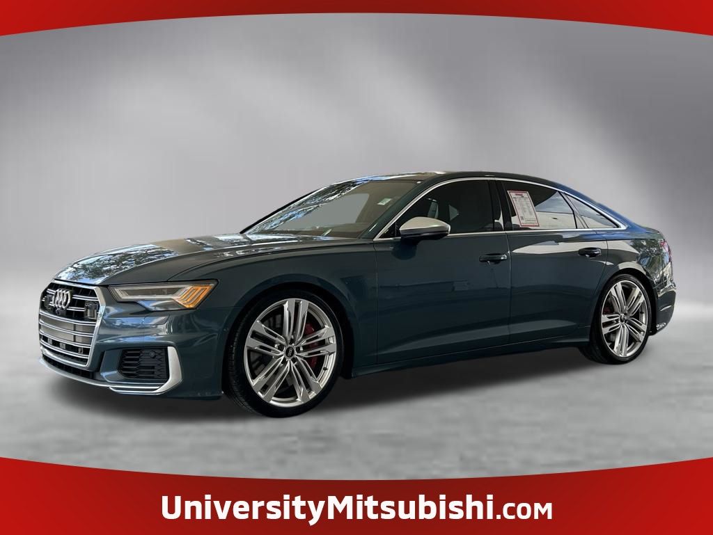 Green 2021 Audi S6 Sedan All-Wheel Drive 8-Speed Automatic