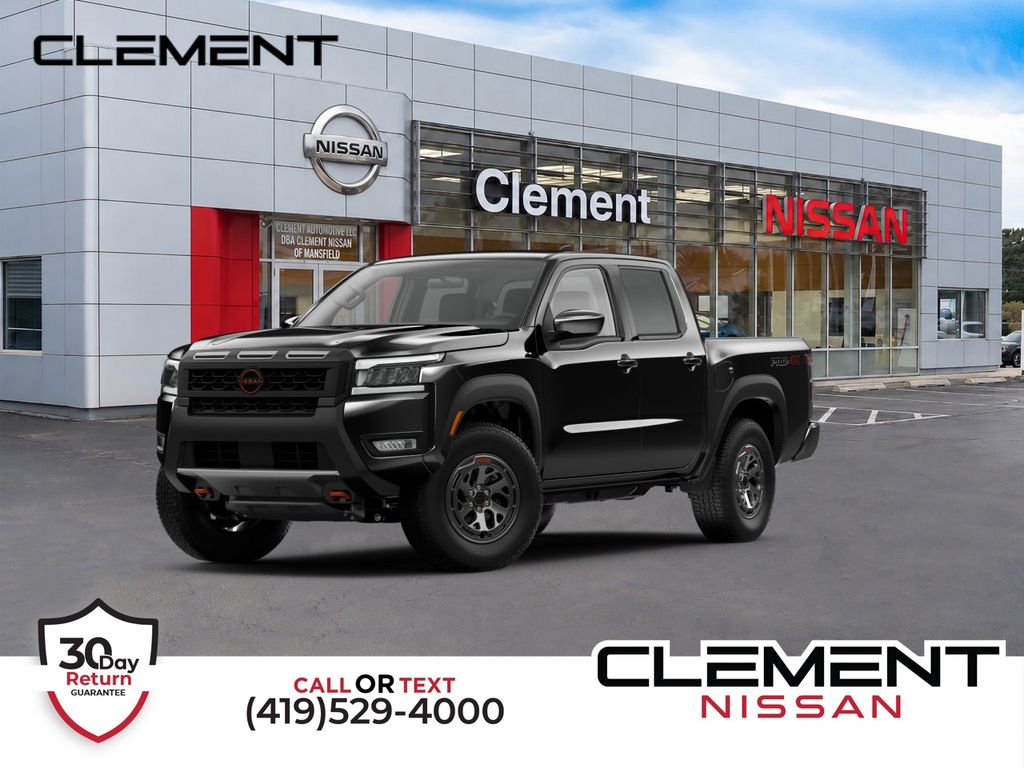 Super Black 2026 Nissan Frontier Pickup Truck Four-Wheel Drive 9-Speed Automatic Overdrive