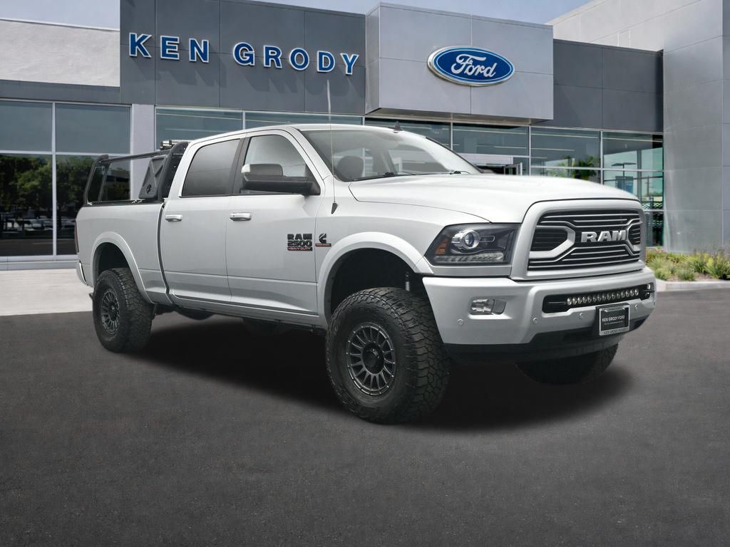 Bright Silver Metallic Clearcoat 2018 RAM 2500 Laramie Crew Cab 4WD Pickup Truck Four-Wheel Drive 6-Speed Automatic