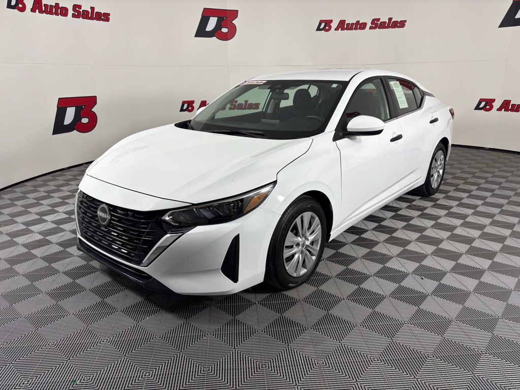 White (Fresh Powder) 2024 Nissan Sentra S FWD Sedan Front-Wheel Drive Continuously Variable Transmission