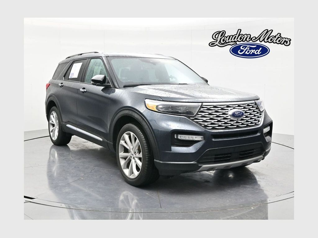 Blue Metallic 2023 Ford Explorer SUV / Crossover All-Wheel Drive Automatic