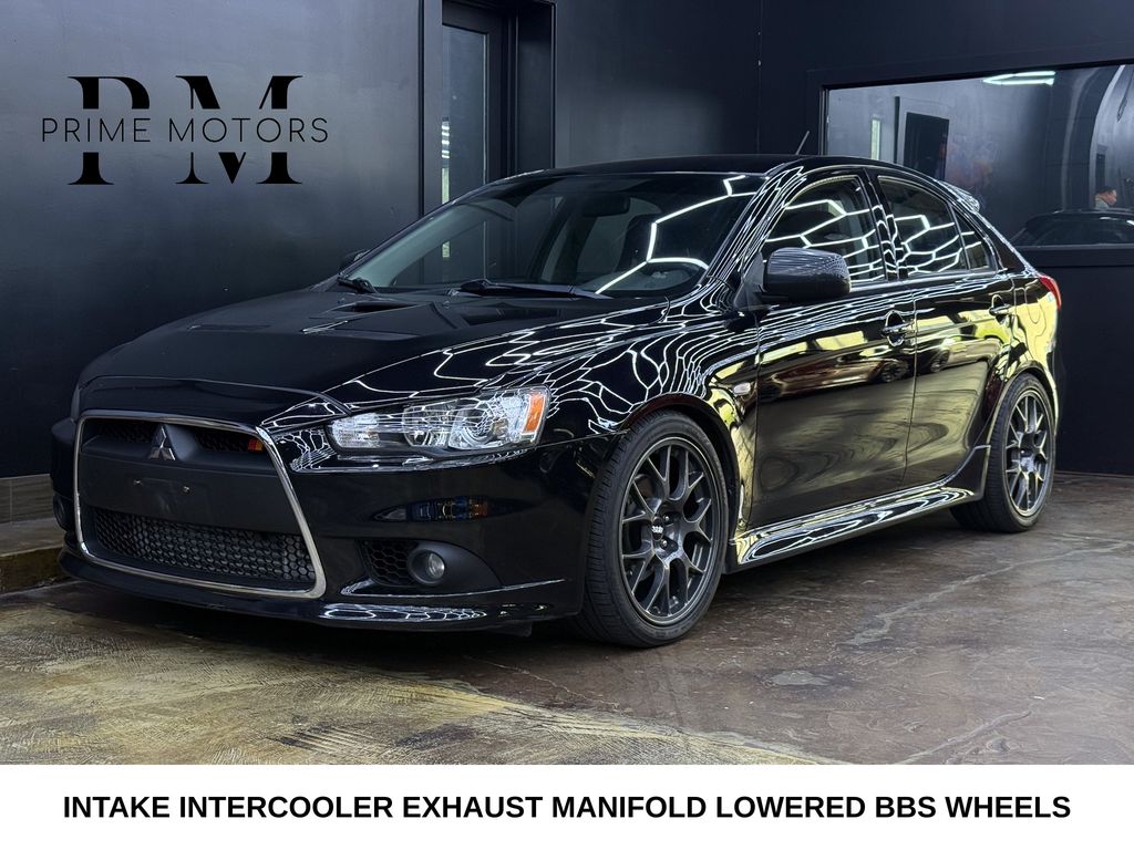 Black 2010 Mitsubishi Lancer Sportback Hatchback All-Wheel Drive 6-Speed Automatic