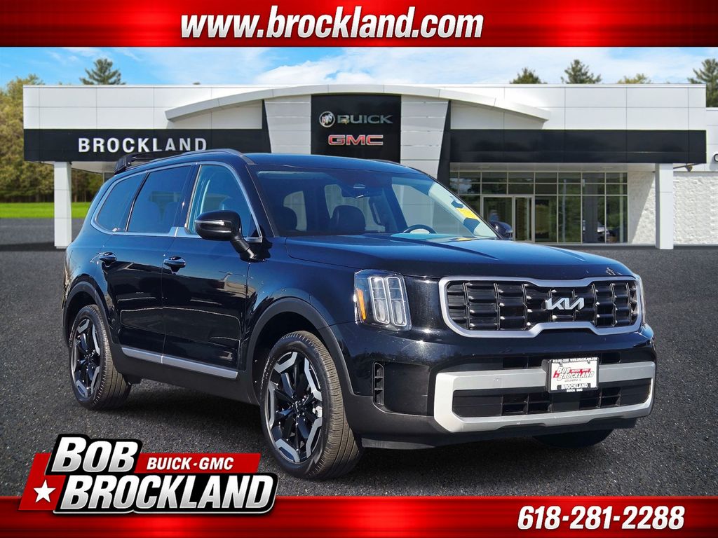 Ebony Black 2025 Kia Telluride S AWD SUV / Crossover All-Wheel Drive 8-Speed Automatic