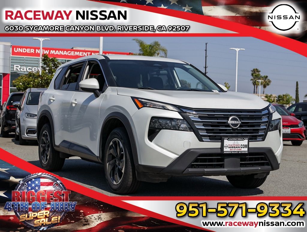 Everest White Pearl 2024 Nissan Rogue SUV / Crossover All-Wheel Drive Continuously Variable Transmission