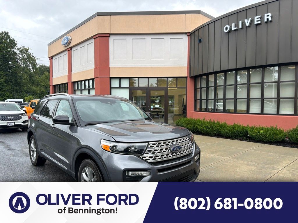 Gray Metallic 2023 Ford Explorer SUV / Crossover All-Wheel Drive Automatic