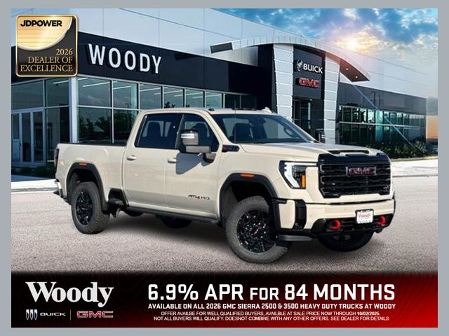 Coastal Dune 2026 GMC Sierra 2500HD AT4 Crew Cab 4WD Pickup Truck Four-Wheel Drive Automatic