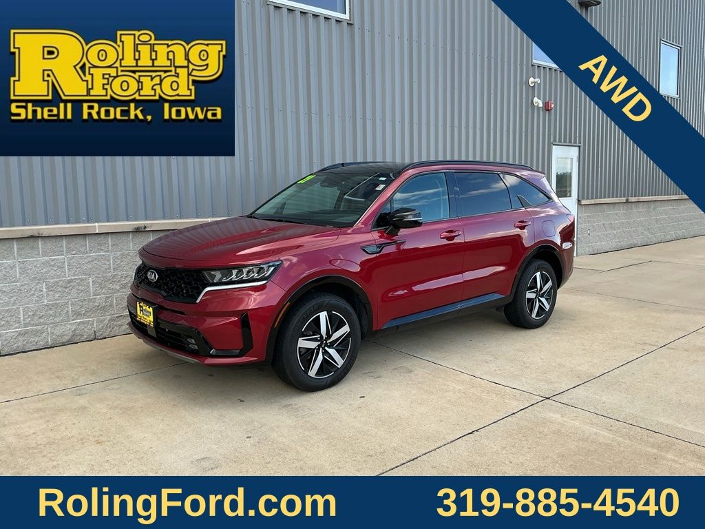 Passion Red Tintcoat 2021 Kia Sorento EX AWD SUV / Crossover All-Wheel Drive 8-Speed Dual Clutch