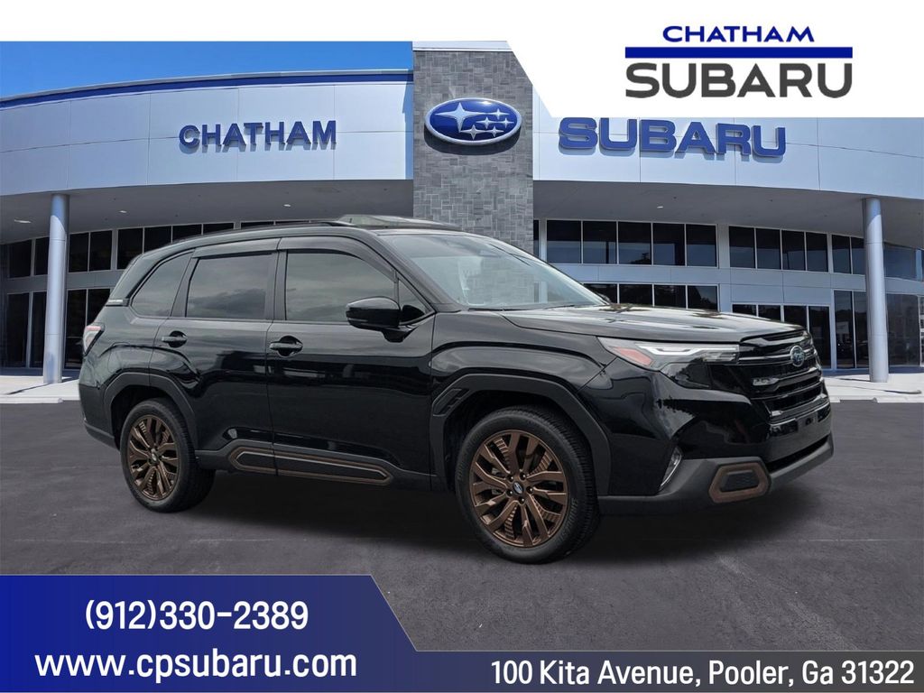 Crystal Black Silica 2025 Subaru Forester Sport Crossover AWD SUV / Crossover All-Wheel Drive Continuously Variable Transmission