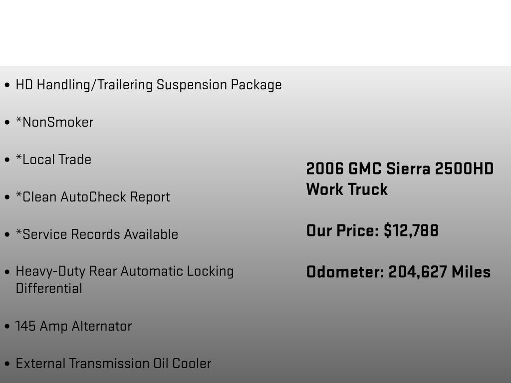 2006 GMC Sierra 2500HD Work Truck - 11