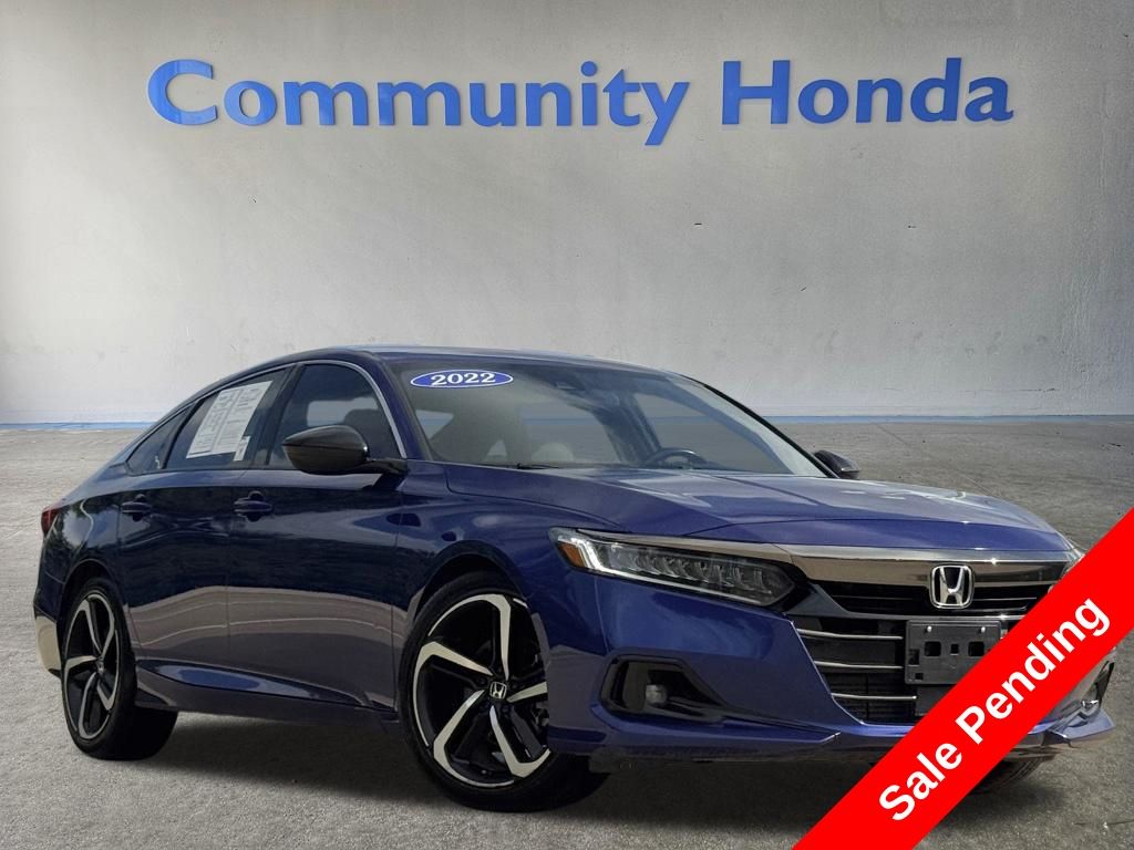 2022 Honda Accord Sport Blue at DeMontrond Auto Country