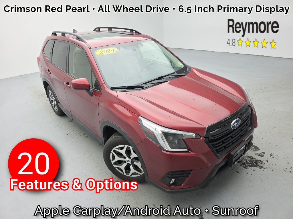 Crimson Red Pearl 2024 Subaru Forester SUV / Crossover All-Wheel Drive Continuously Variable Transmission