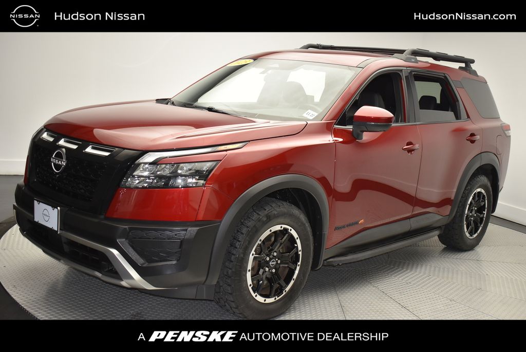 Red (Scarlet) 2023 Nissan Pathfinder SUV / Crossover All-Wheel Drive 9-Speed Automatic