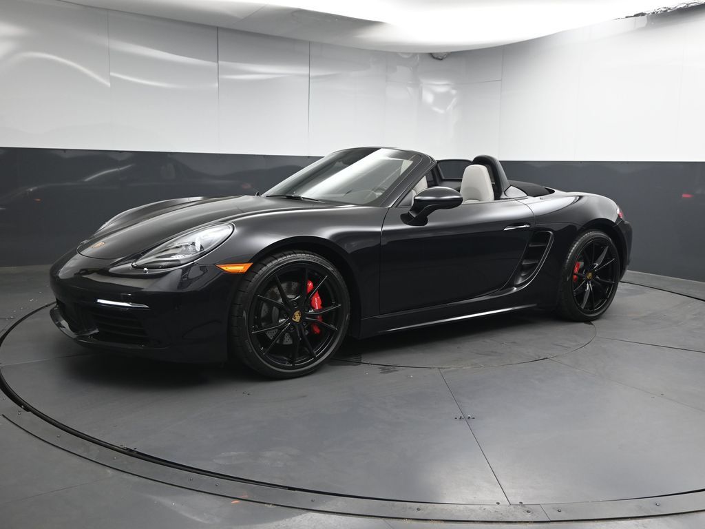Jet Black Metallic 2025 Porsche 718 Boxster S RWD Convertible Rear-Wheel Drive 7-Speed Automatic