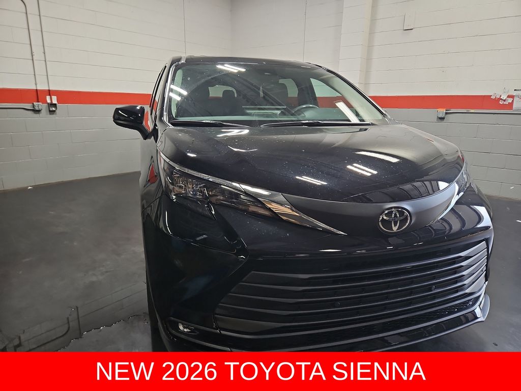 Midnight Black Metallic 2026 Toyota Sienna Minivan Front-Wheel Drive Continuously Variable Transmission