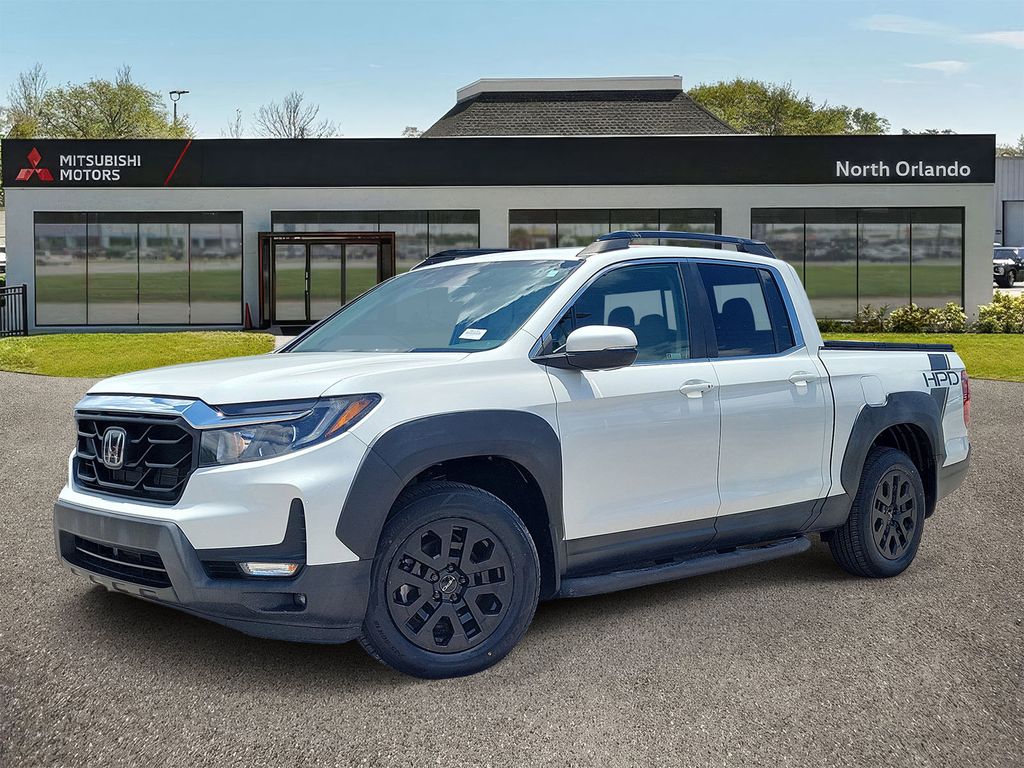 Platinum White Pearl 2023 Honda Ridgeline Pickup Truck All-Wheel Drive 9-Speed Automatic